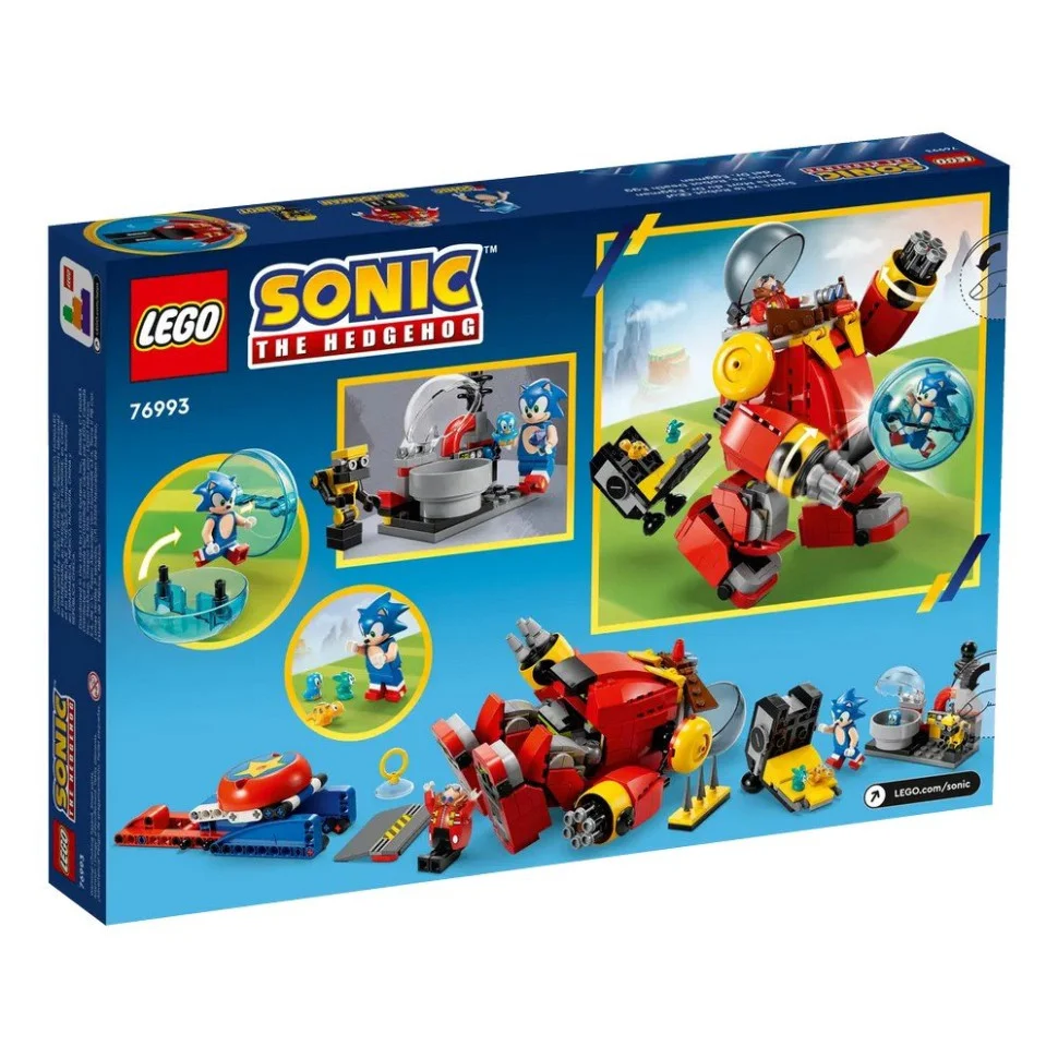 Конструктор Сонік проти смертельного робота-яйця доктора Егмана LEGO 76993, 615 деталей