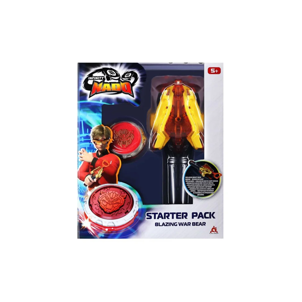 Волчок Infinity Nado EU654112 VI серия Starter Pack Blazing War Bear Горящий Боевой Медведь
