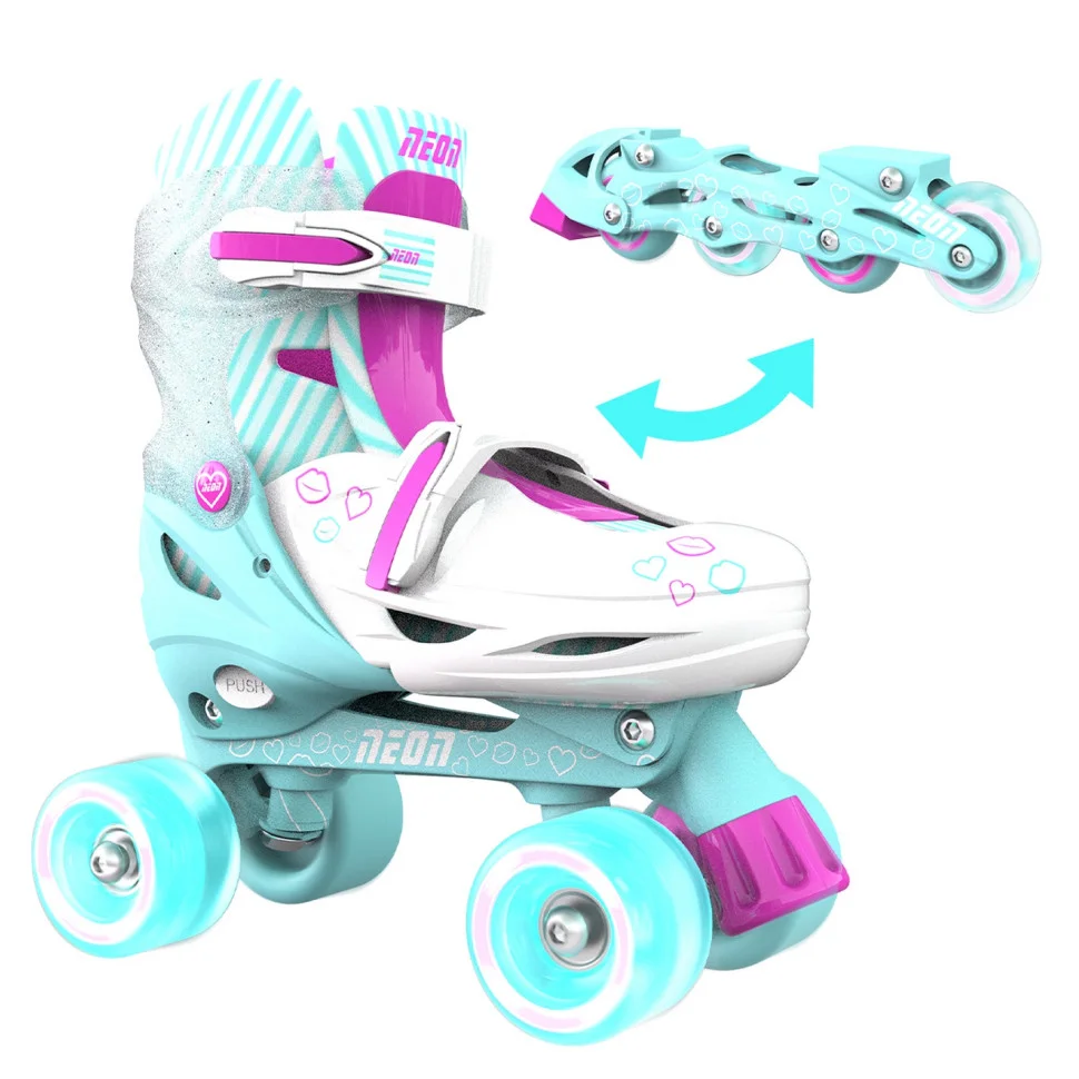 Ролики Neon COMBO SKATES Бірюзовий (Размер 30-33) NT09T4