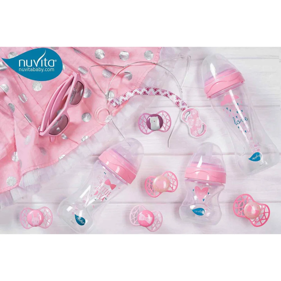 Пустушка Nuvita 7066 Air55 Explorer ортодонтична 0m+ (заєць, ведмідь) 2шт NV7066F