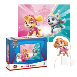 Детский пазл "Подружки" Paw Patrol DoDo Toys 200166, 60 элементов, с фигуркой