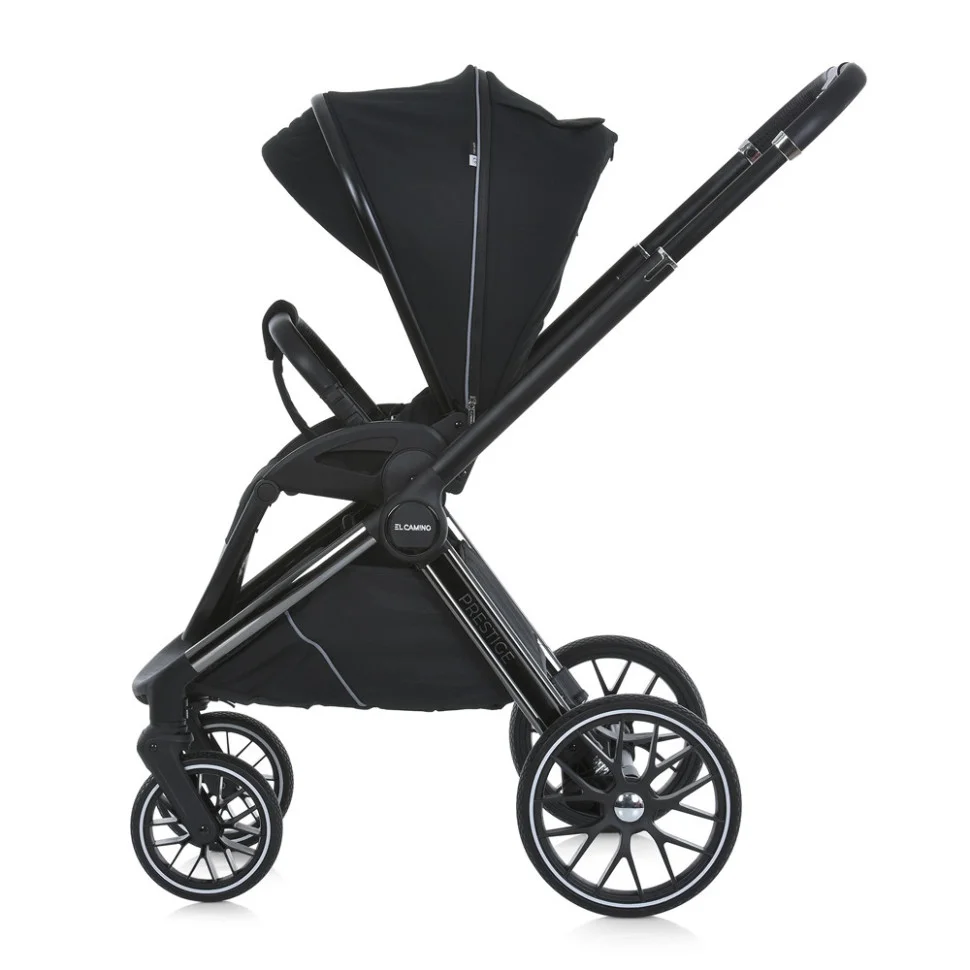 Коляска універсальна 2 в 1 PRESTIGE El Camino ME 1124 Jet Black, чорна