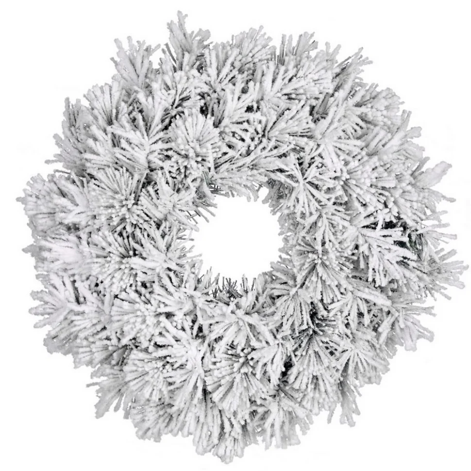 Декоративний Вінок Dinsmore Frosted BlackBoxx 8718861289022, 0,45 см, зелений зі снігом