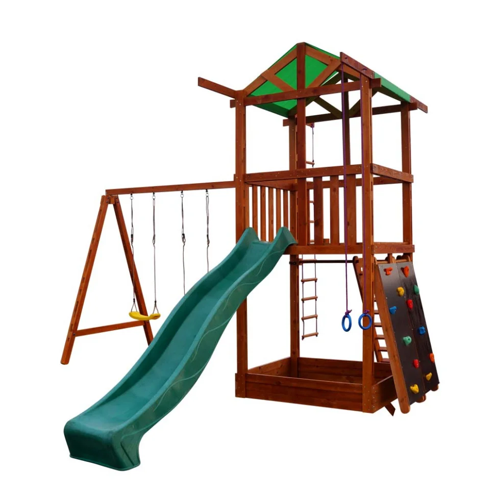 Ігровий комплекс для дітей SportBaby Babyland-4 з гіркою скелелазкою