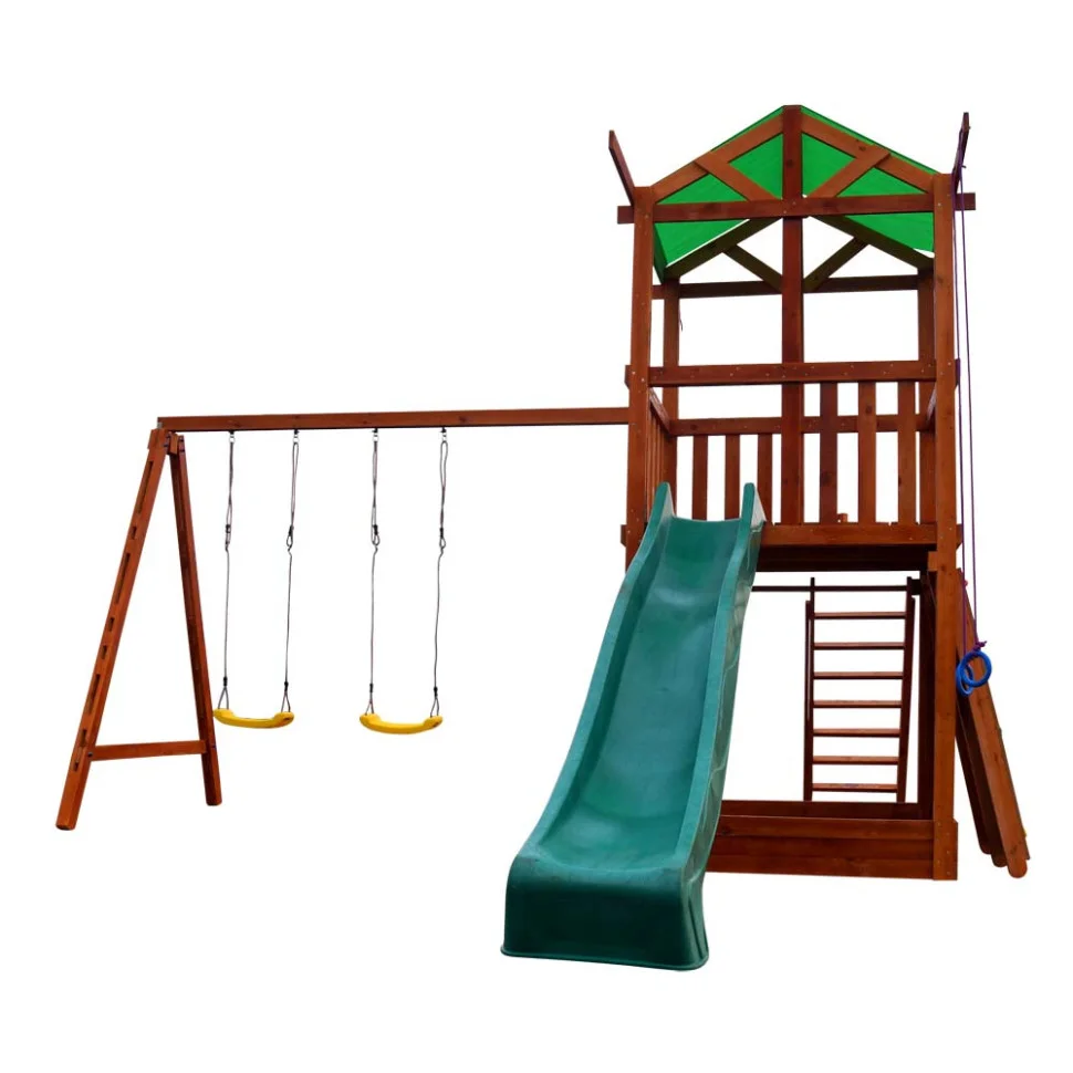 Ігровий комплекс для дітей SportBaby Babyland-4 з гіркою скелелазкою