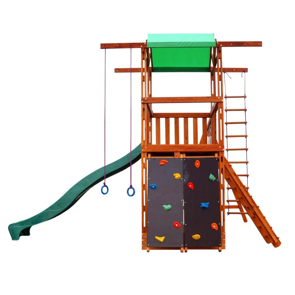 Ігровий комплекс для дітей SportBaby Babyland-4 з гіркою скелелазкою
