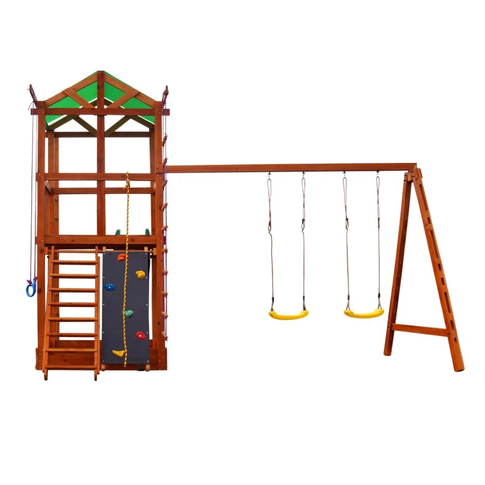 Ігровий комплекс для дітей SportBaby Babyland-4 з гіркою скелелазкою