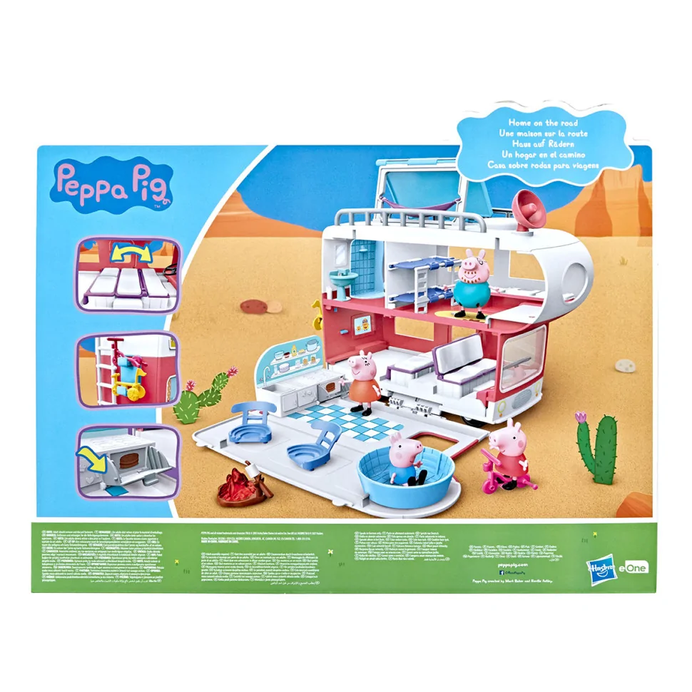 Игровой набор Семейный кемпер Пеппы Peppa Pig F2182, 4 фигурки, звук