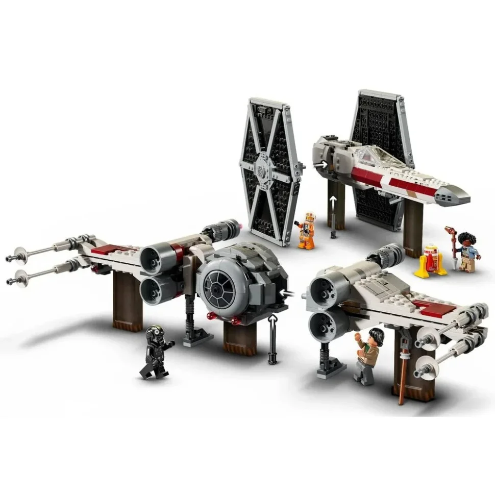 Конструктор LEGO Star Wars Збірний пакет Винищувач TIE та Корабель X-wing 75393, 1063 деталі 