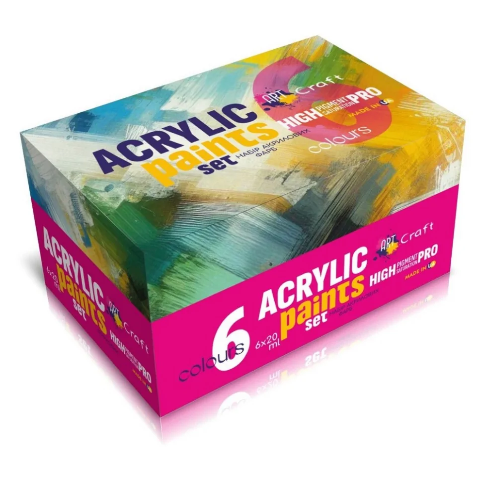 Набор акриловых красок Art Craft 5081-AC 6 штук по 20 мл