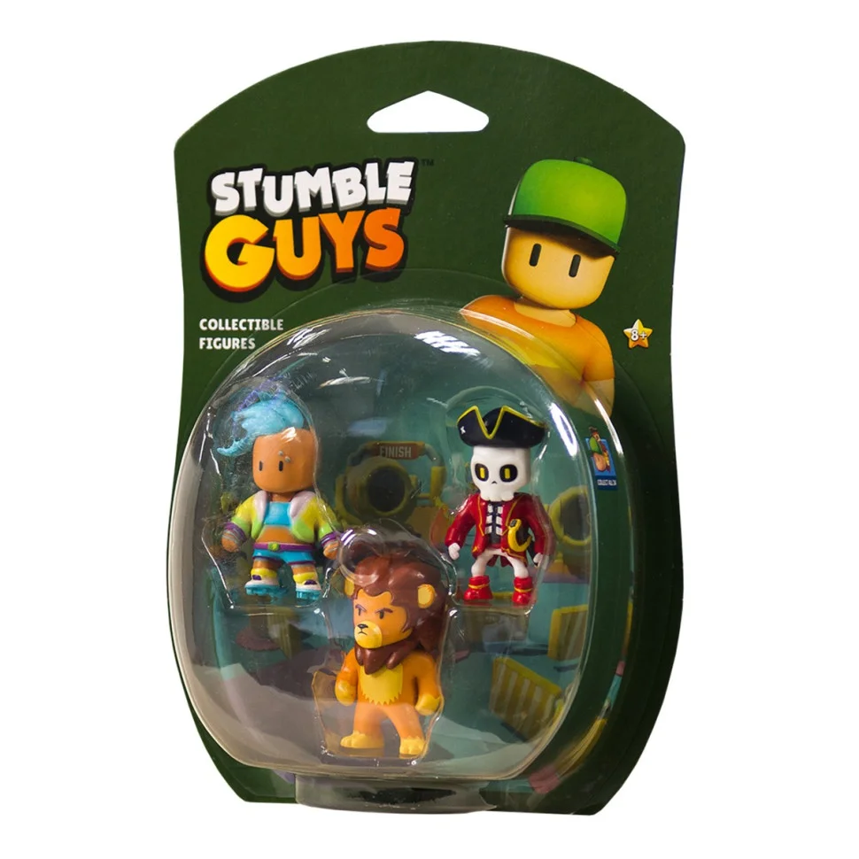 Набор Коллекционных Фигурок ВЕЛОЦИТ, ЛЕОНИДАС, КАПИТАН НОХАРТ STUMBLE GUYS SG2020-2, 3 фигурки 6 см