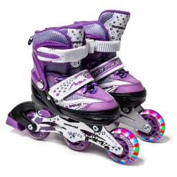 Детские раздвижные ролики Happy Bambi 3521526 Violet, размер 27-30