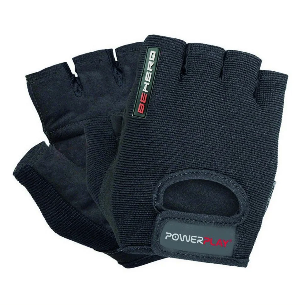 Рукавички для фітнесу та важкої атлетики PowerPlay PP_9200_L_Black, L