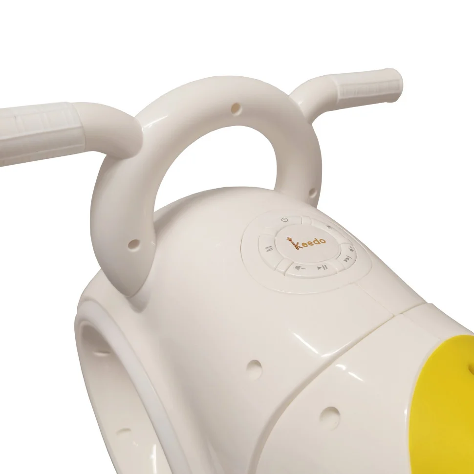 Детский толокар Трон Космо-байк Bambi HD-K06(White-Yellow) Bluetooth Бело-Желтый
