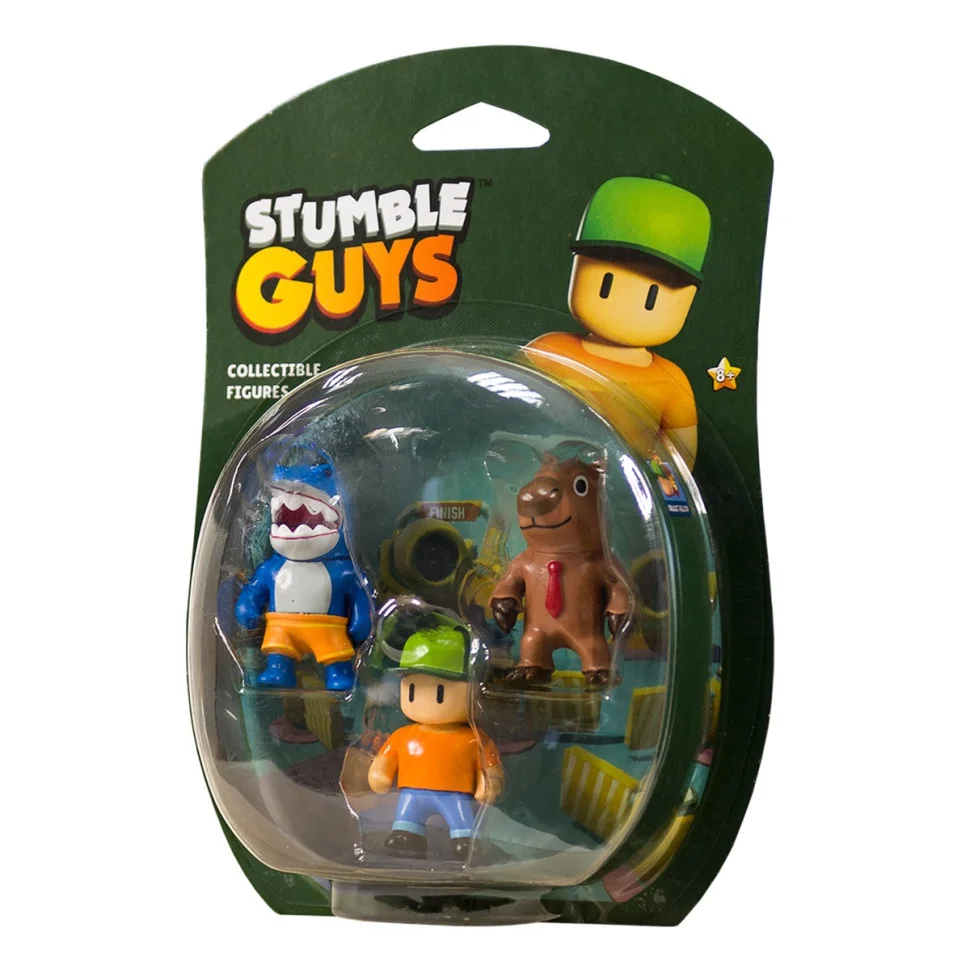 Набор Коллекционных Фигурок МЕГАЛОДОН, МИСТЕР СТАМБЛ, КАПИБАРА STUMBLE GUYS SG2020-1, 3 фигурки 6 см
