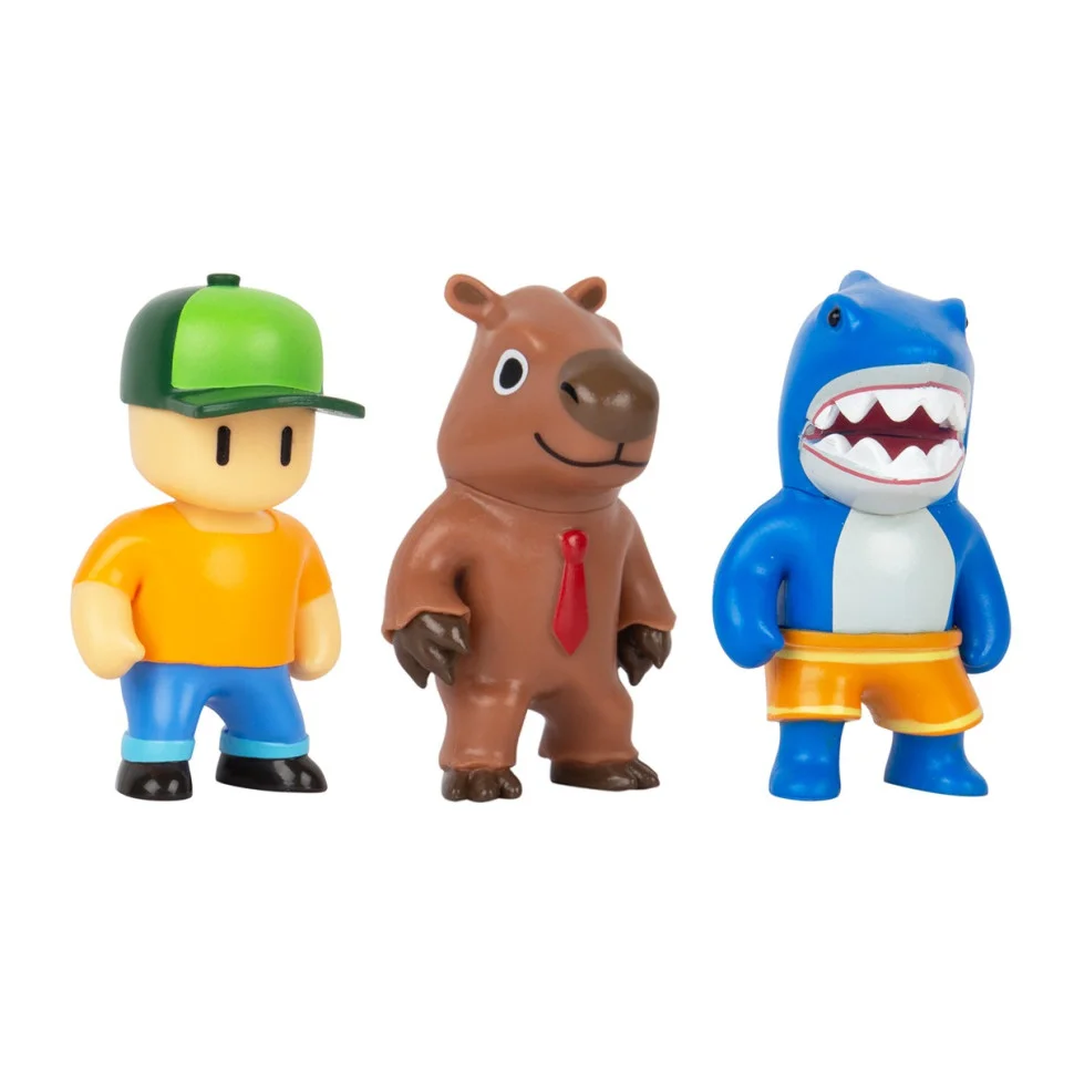 Набор Коллекционных Фигурок МЕГАЛОДОН, МИСТЕР СТАМБЛ, КАПИБАРА STUMBLE GUYS SG2020-1, 3 фигурки 6 см