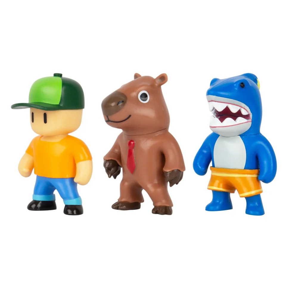 Набор Коллекционных Фигурок МЕГАЛОДОН, МИСТЕР СТАМБЛ, КАПИБАРА STUMBLE GUYS SG2020-1, 3 фигурки 6 см
