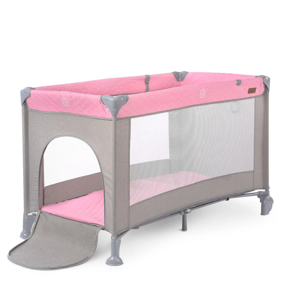 Дитячий манеж El Camino ME 1096 Pink Gray