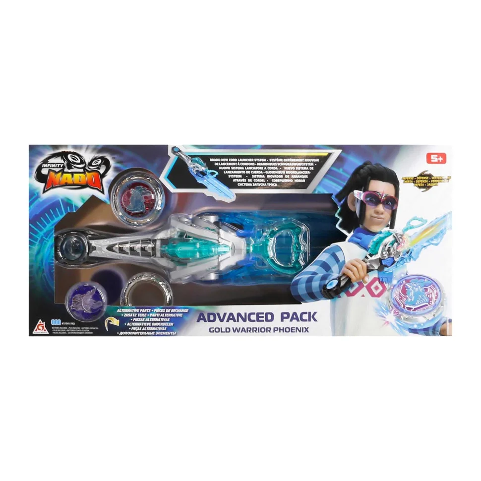 Волчок Infinity Nado EU654133 VI серия Advanced Pack Gold Warrior Phoenix Золотой Воин Феникс