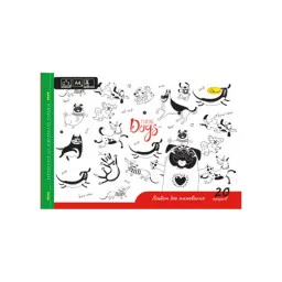 Альбом для малювання A4 "Playing Dogs" Апельсин АП-0303-6 скоба з перфорацією