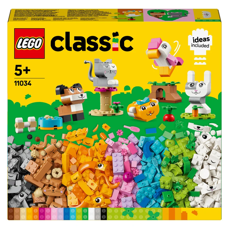 Конструктор Творческие любимцы LEGO Classic 11034, 450 деталей