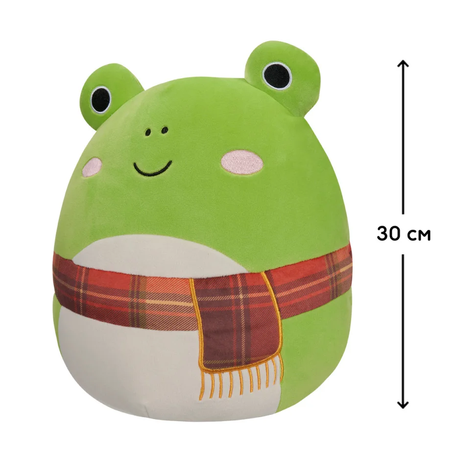 М'яка іграшка Жабка Венді в шарфі Squishmallows SQCR04157, 30 см