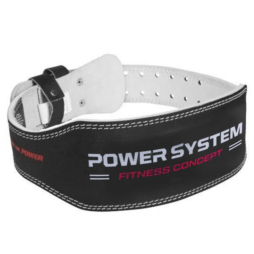 Пояс для важкої атлетики Power System PS-3100_L_Black, шкіряний, Black, L