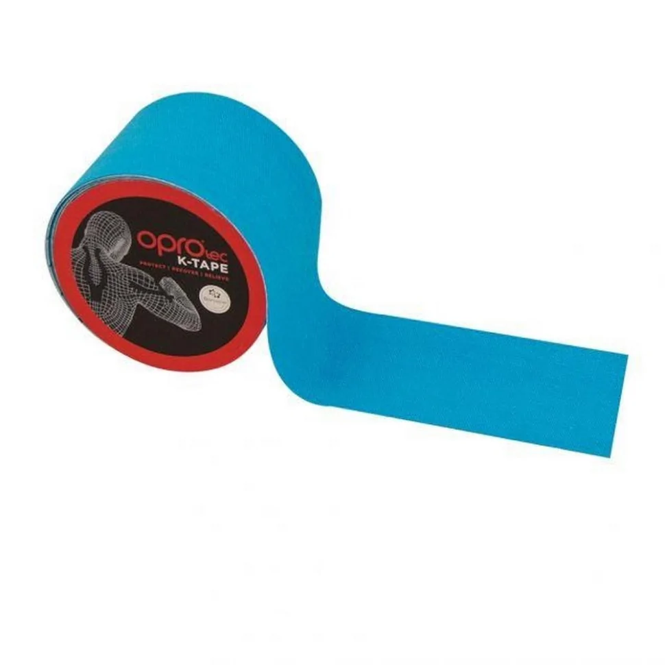 Кінезіологічний тейп Kinesiology Tape OPROtec TEC57542 синій 5 cм 5 м