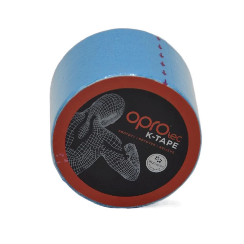 Кінезіологічний тейп Kinesiology Tape OPROtec TEC57542 синій 5 cм 5 м