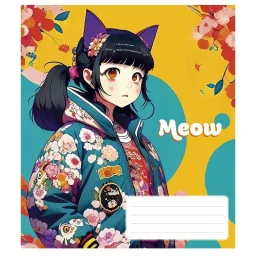 Тетрадь общая "Kawaii" Школярик 048-3302L-1 в линию, 48 листов