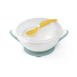 Мисочка з присоскою та ложечкою BabyOno 1063/04 бірюзова