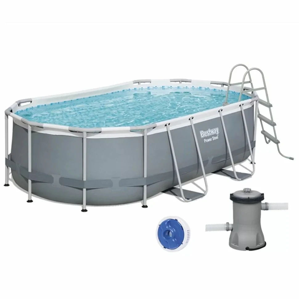 Каркасний басейн Bestway 56620, 424х250х100 см, 7250 л
