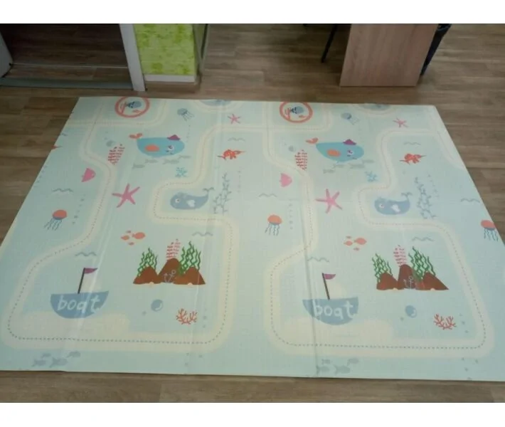Термоковрик детский Африка + Океан Mat4baby 247PNL 1.5х2.0х1 двухсторонний