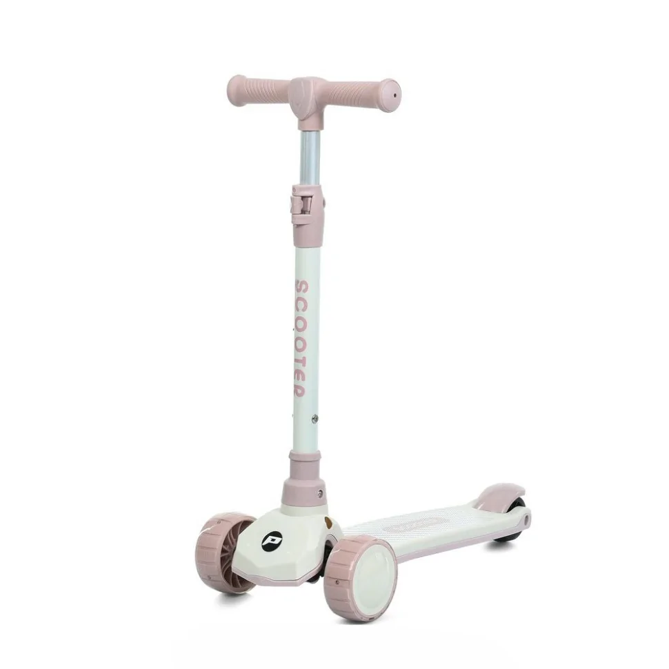 Самокат дитячий триколісний Bambi JR3-124-P, колеса зі світлом