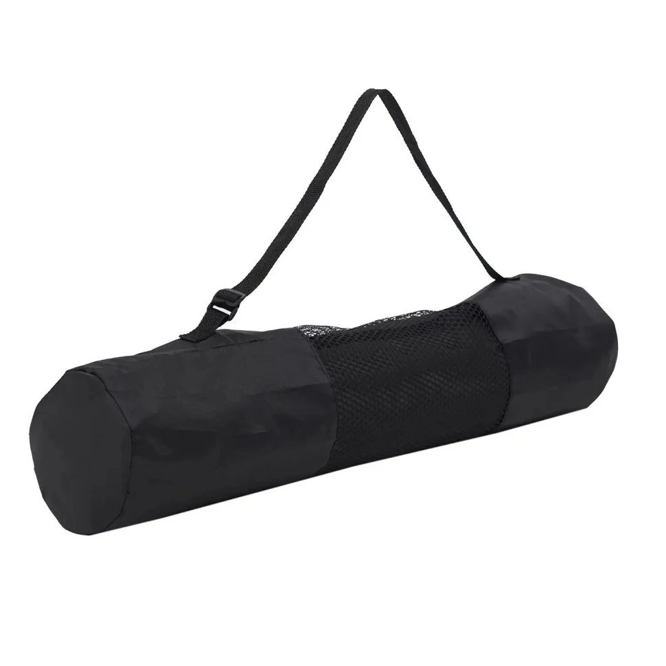 Килимок (мат) спортивний для йоги та фітнесу SportVida SV-EZ0052 TPE 183 x 61 x 0.4 см, Black/Grey
