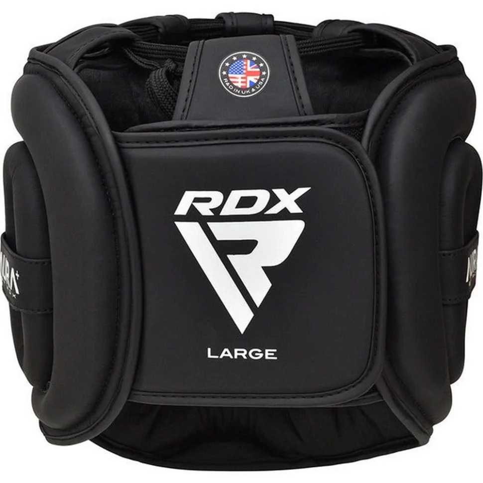 Боксерський шолом AURA PLUS T-17 RDX Inc Limited HGR-T17BGL-L+ Black Golden, L (капа у комплекті)