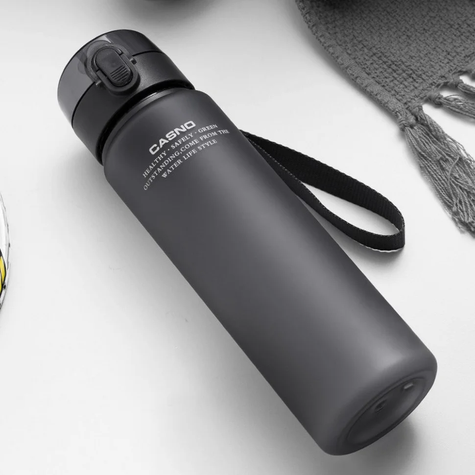 Бутылка для воды KXN-1183 Casno KXN-1183_Grey 850 мл, серая