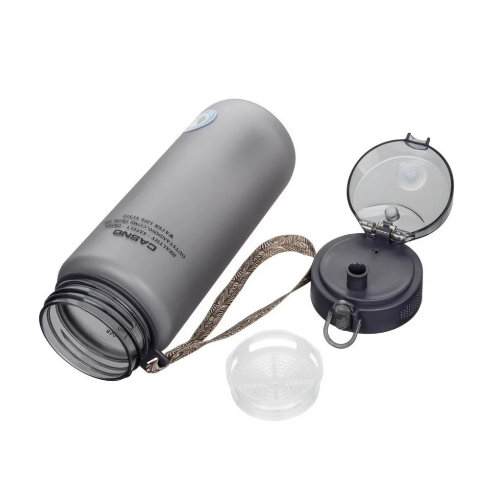 Бутылка для воды KXN-1183 Casno KXN-1183_Grey 850 мл, серая