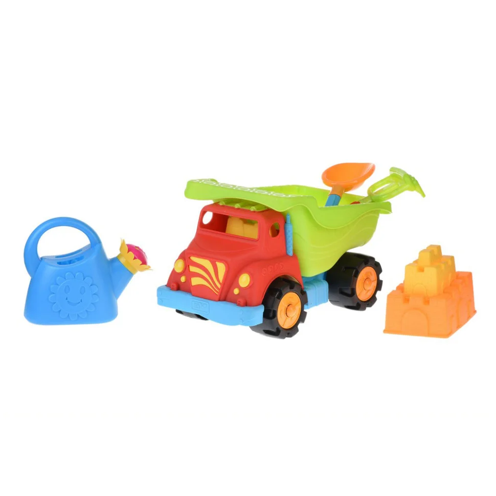 Набір для гри з піском Вантажівка Same Toy 973Ut-1 червоний 6 шт