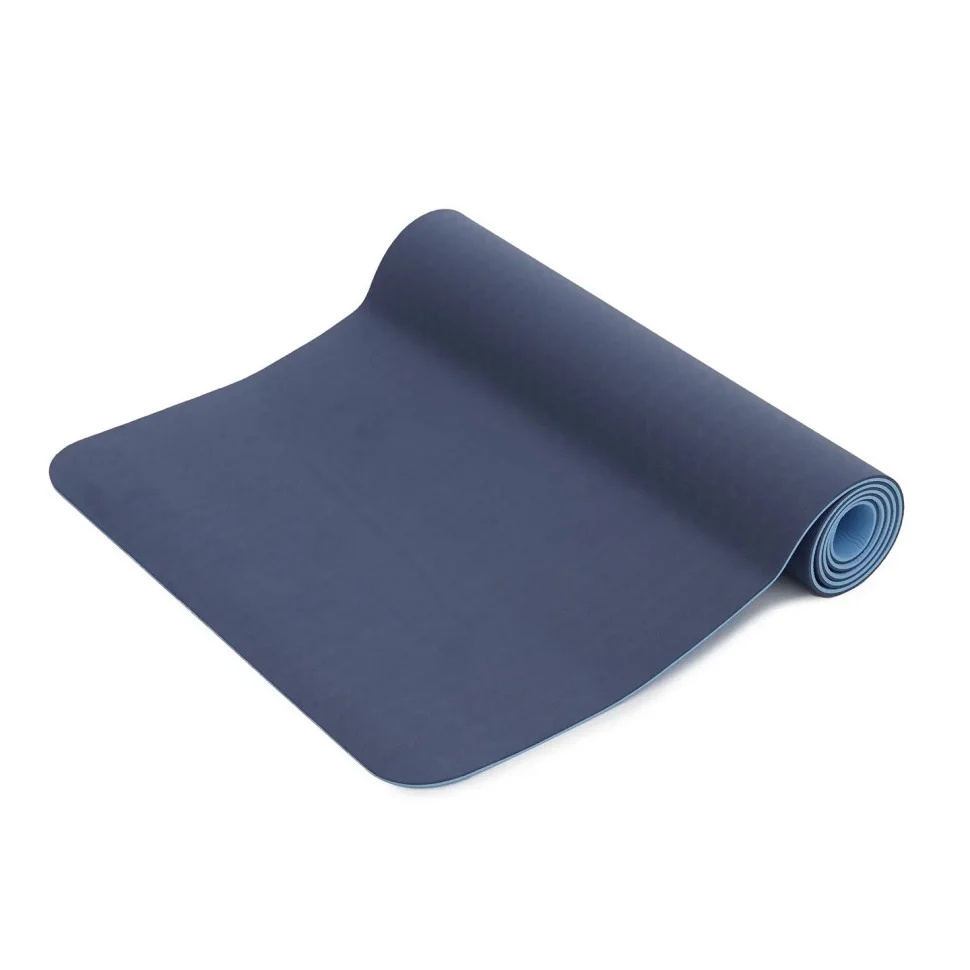 Коврик (мат) спортивный для йоги и фитнеса SportVida SV-EZ0053 TPE 183 x 61 x 0.4 см, Blue/Sky