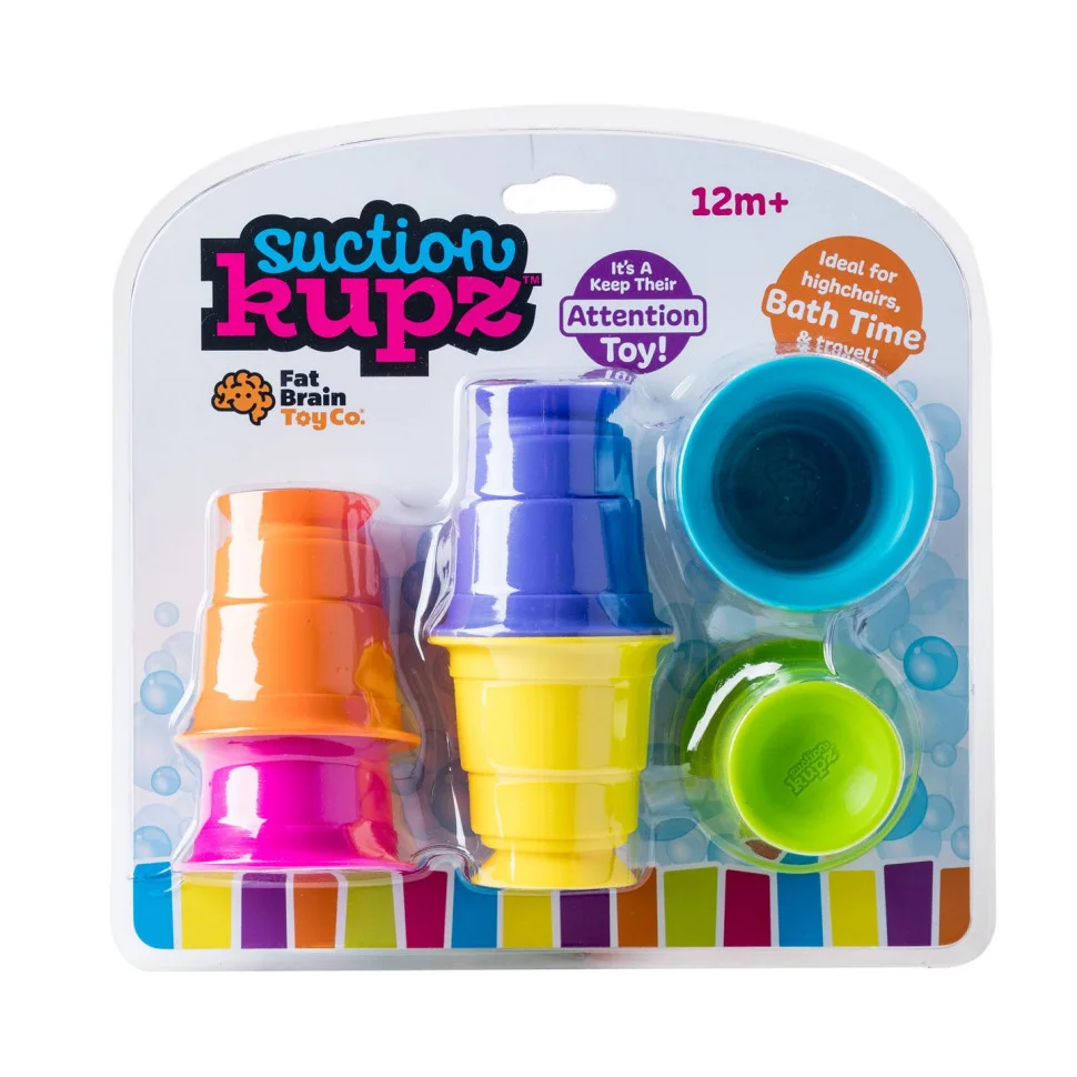 Іграшка тактильна М'які чашки Fat Brain Toys F183ML Suction Kupz 6 штук