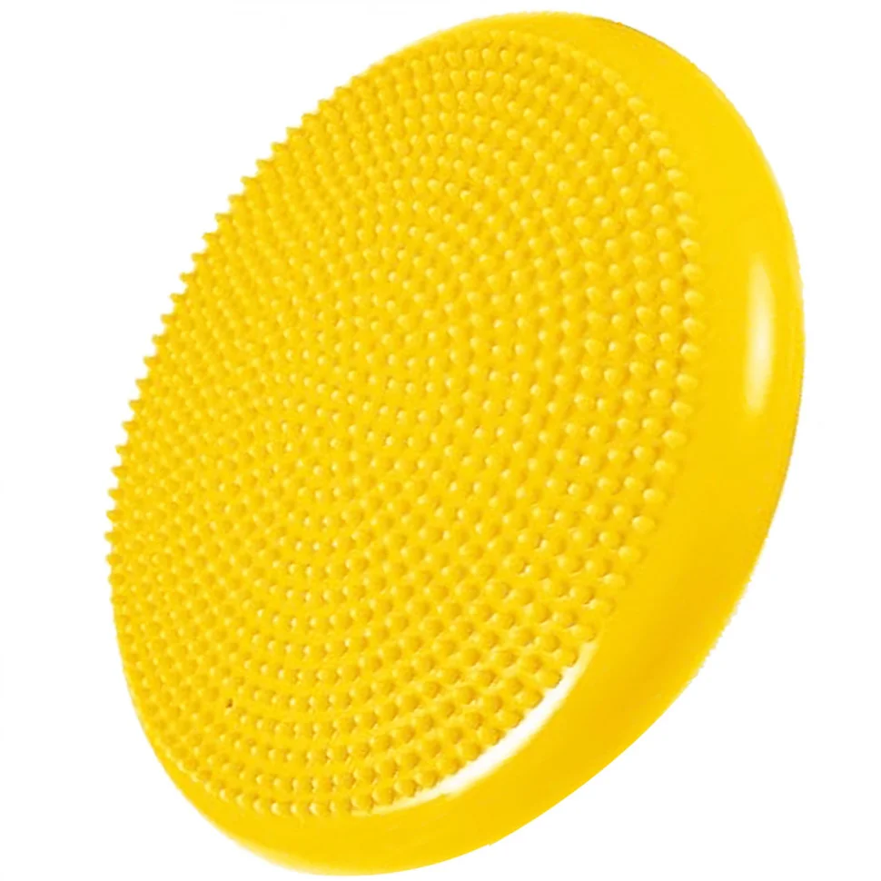Балансировочная массажная подушка Springos FA1069 сенсомоторная Yellow (Насос в комплекте)