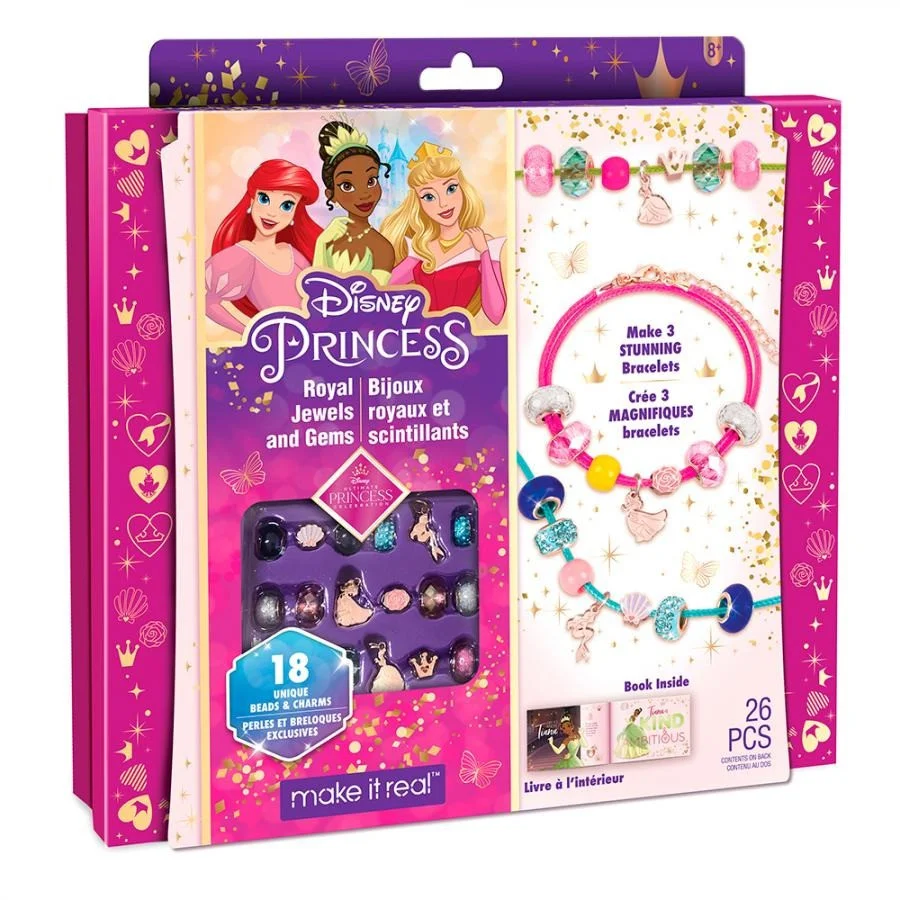 Набор для создания шарм-браслетов Disney Ultimate Princess: Jewels & Gems Make it Real MR4210