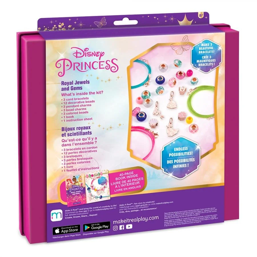 Набор для создания шарм-браслетов Disney Ultimate Princess: Jewels & Gems Make it Real MR4210