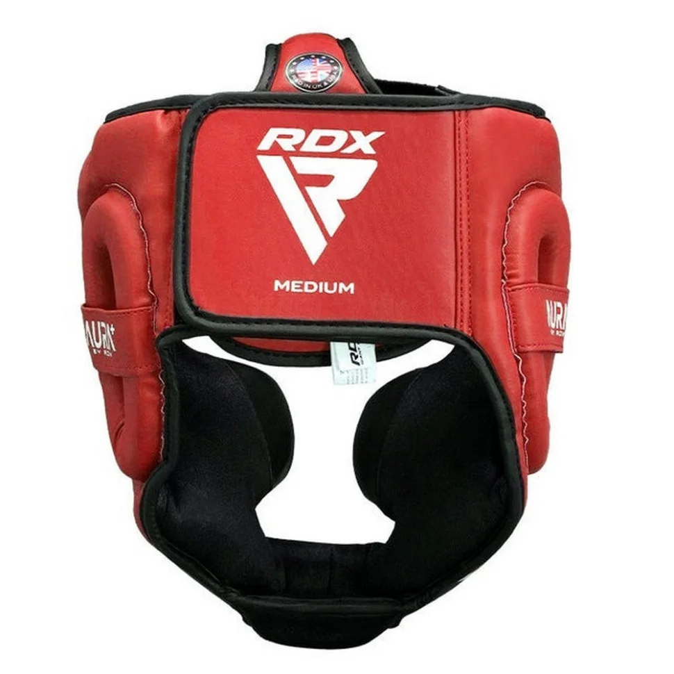 Боксерський шолом AURA PLUS T-17 RDX Inc Limited HGR-T17RB-M+ Red/Black, M (капа у комплекті)