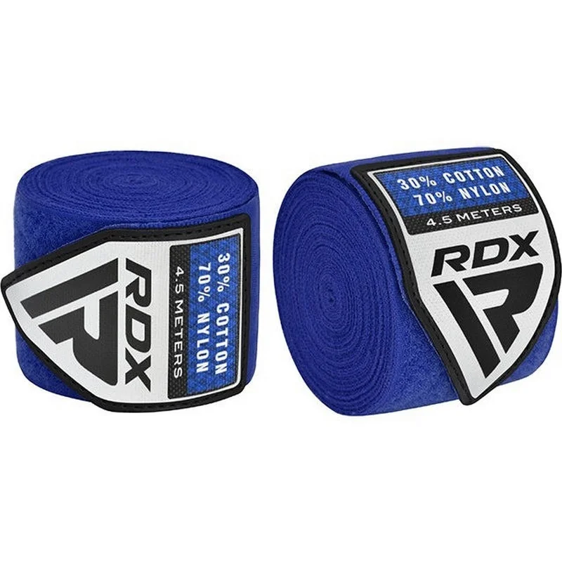 Бинти для боксу WX Professional Boxing Hand Wraps RDX Inc Limited HWX-RU+ Blue 4,5 м