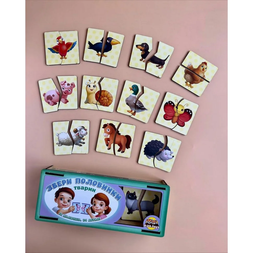 Настольная развивающая игра-пазл 