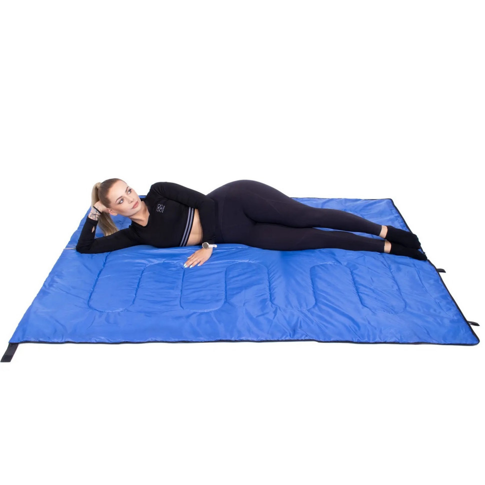 Спальный мешок (спальник) 2 в 1 Springos CS0044 Black/Blue