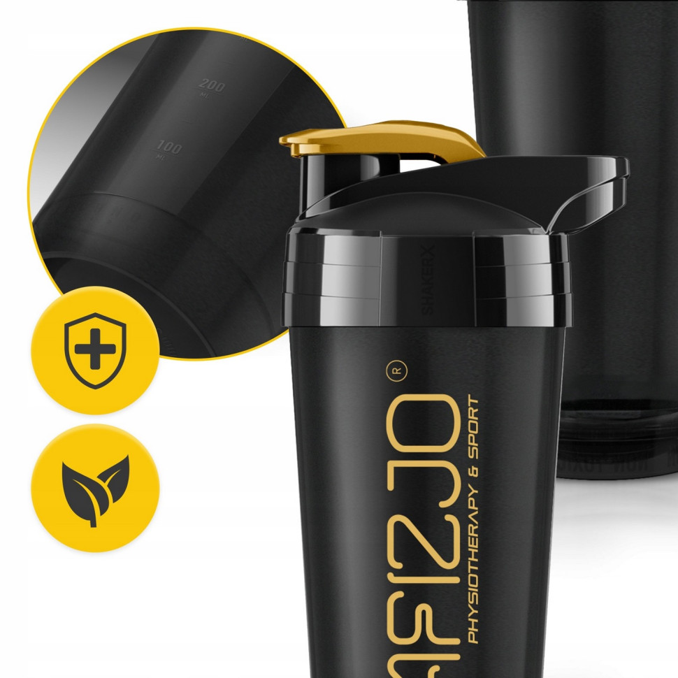 Шейкер спортивный Ultra 4FIZJO P-5905973407038 Black/Gold 700 мл 