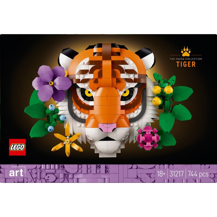Конструктор Art Коллекция фауны Тигр LEGO 31217, 744 детали